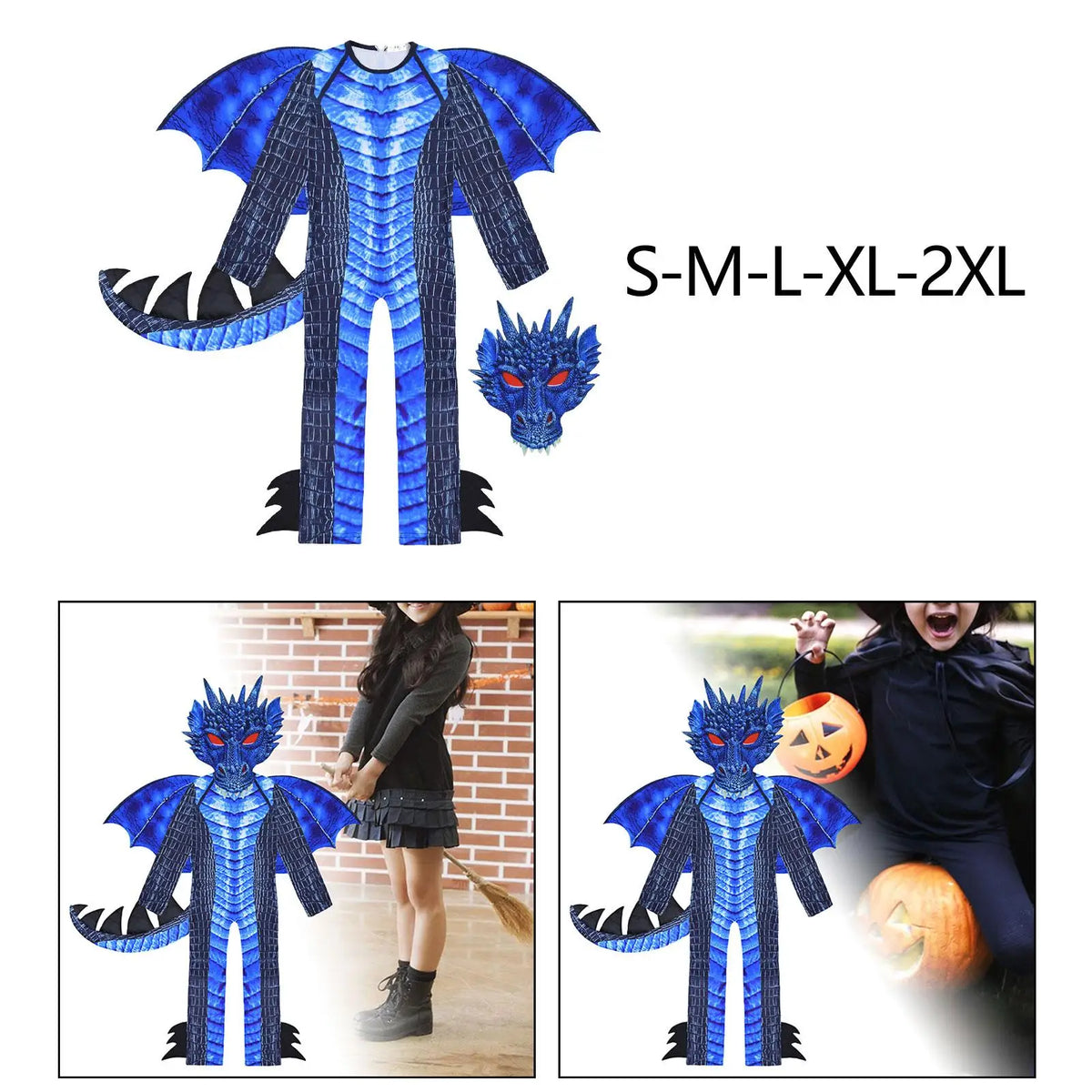 Decorative Gift Toy Role Play Pretend Play Imaginative Playing Kids Dragon Costume for Carnivals Stage Performance Party Favors by SHOMICOBOUTIQUE