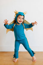 Jade Blue and Gold Dragon Costume by Band of the Wild