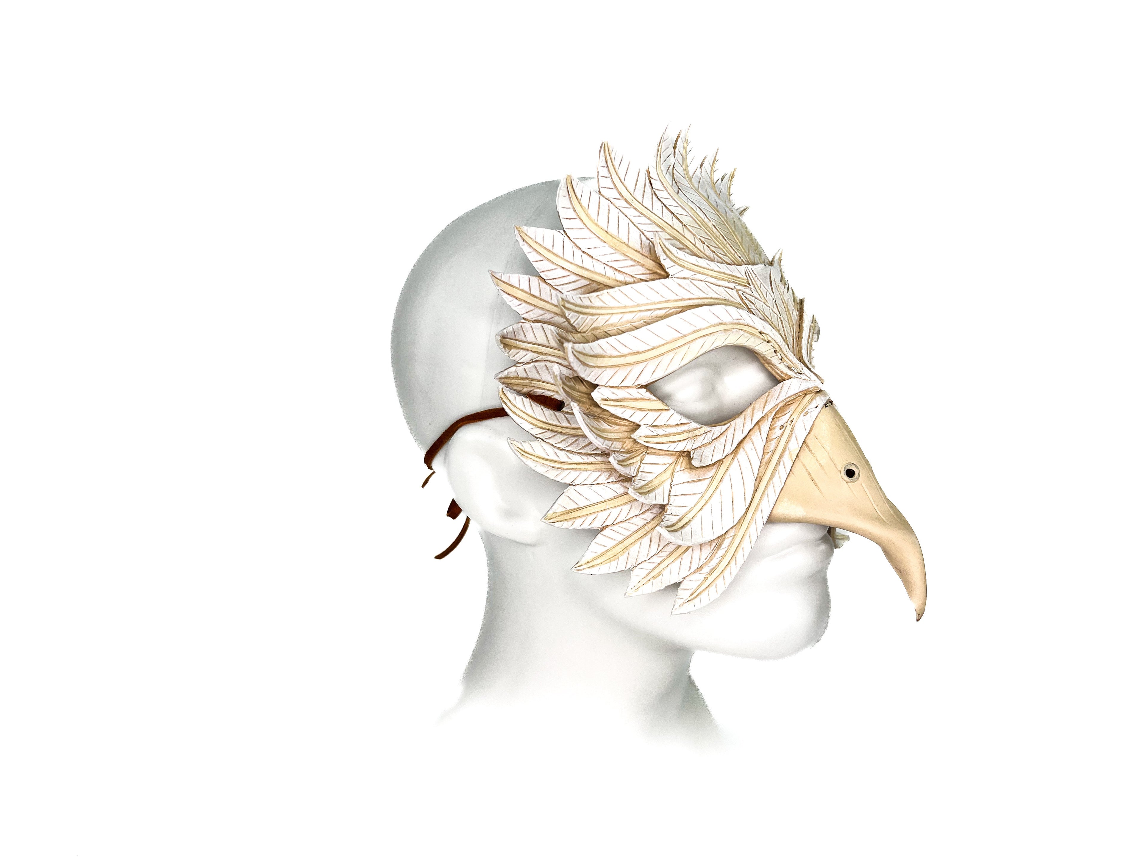 Dove Handmade Genuine Leather Mask by Rockwell Masks
