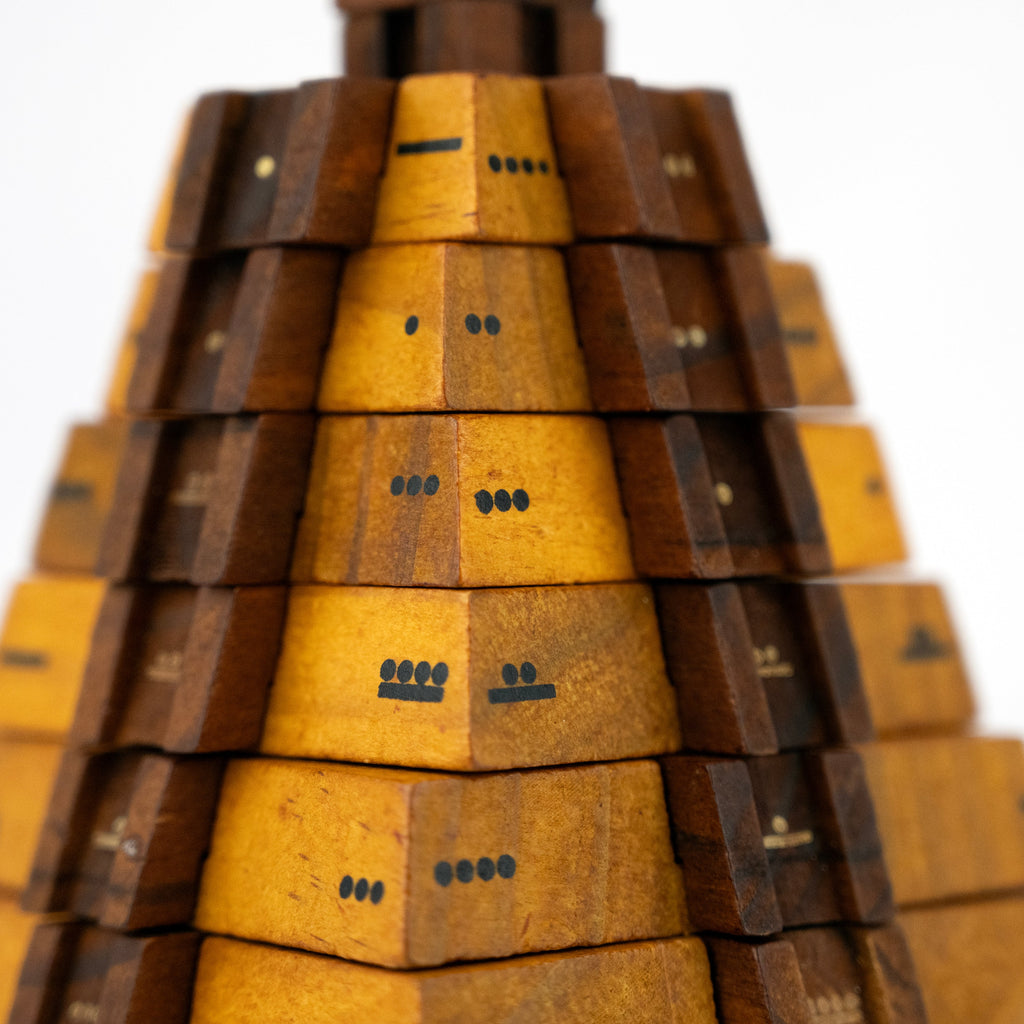 El Castillo Pyramid - Mathematical Wooden Puzzle by Project Genius