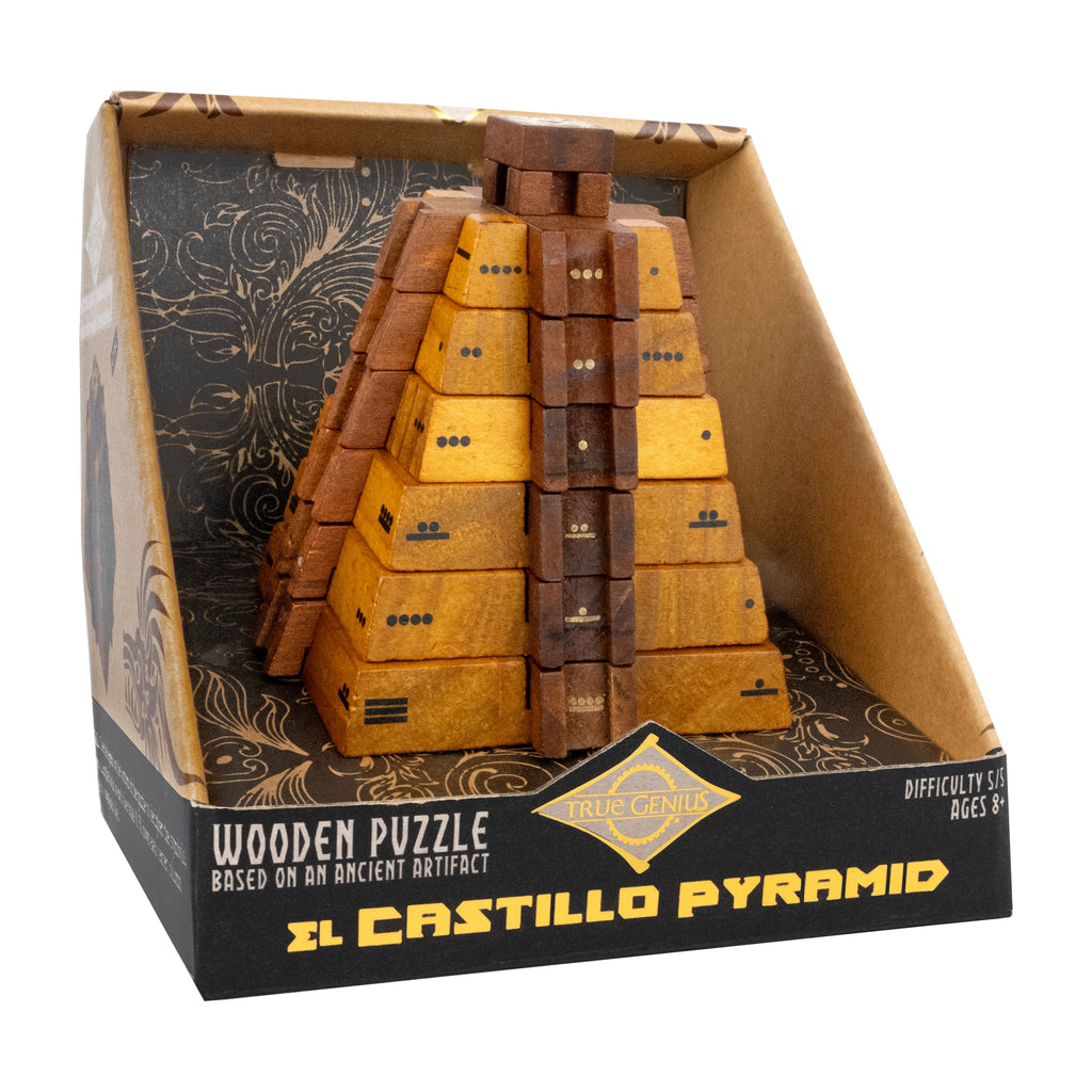 El Castillo Pyramid - Mathematical Wooden Puzzle by Project Genius