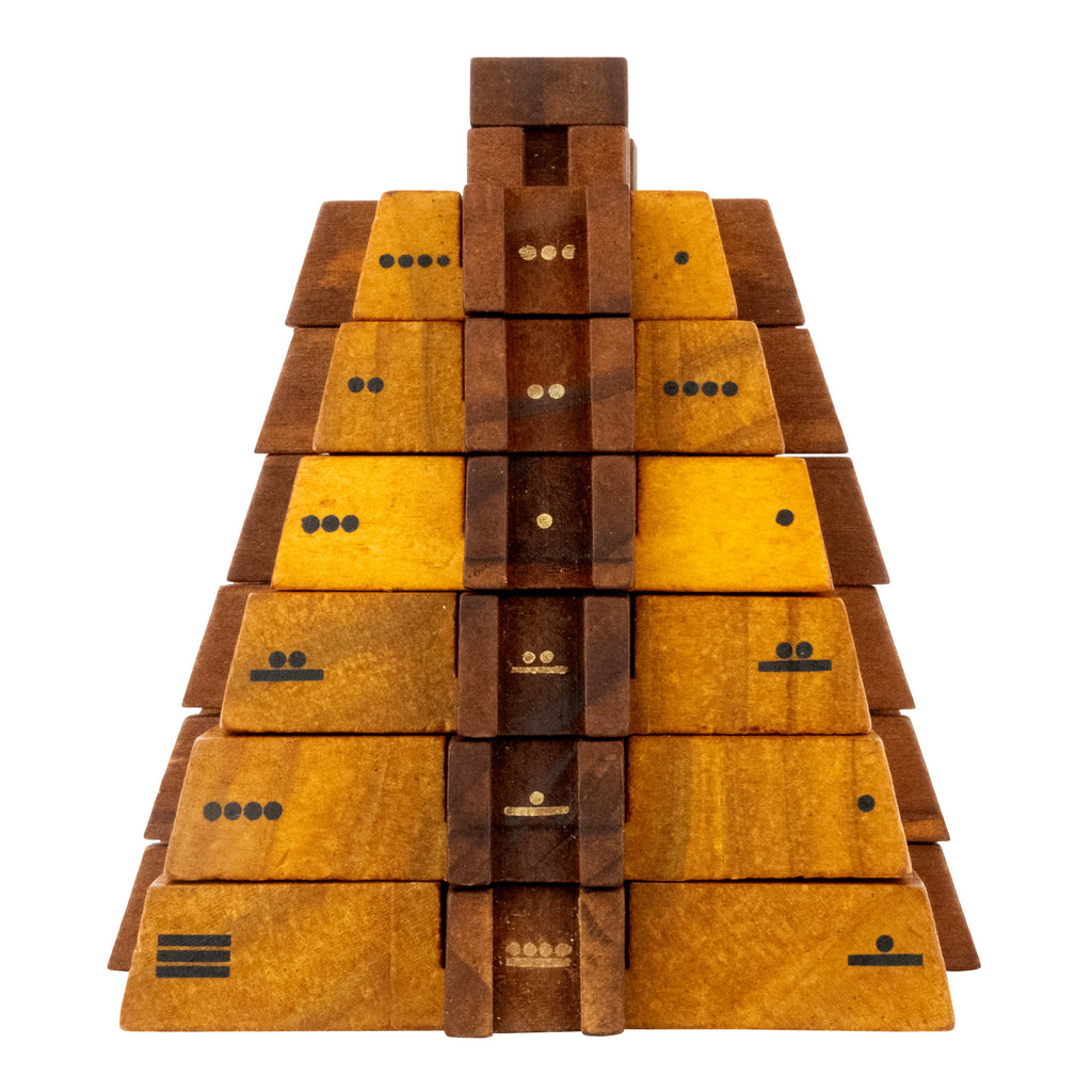 El Castillo Pyramid - Mathematical Wooden Puzzle by Project Genius