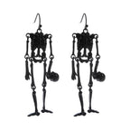 Head Off Halloween Skeleton Dangle Earrings by Madeline Love