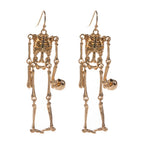 Head Off Halloween Skeleton Dangle Earrings by Madeline Love