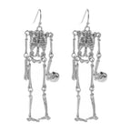 Head Off Halloween Skeleton Dangle Earrings by Madeline Love