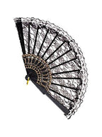 Black Lace Fan by Masquerade
