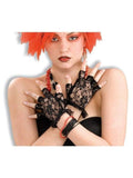 Black Lace Fingerless Gloves by Masquerade