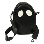 Faux Leather Cute Spooky Halloween Ghost Crossbody Bag by Madeline Love