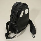 Faux Leather Cute Spooky Halloween Ghost Crossbody Bag by Madeline Love
