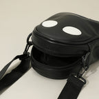 Faux Leather Cute Spooky Halloween Ghost Crossbody Bag by Madeline Love