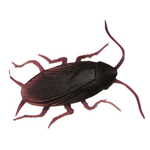12 Fake Cockroaches Realistic Rubber Roach Gag Joke Prank by HalloweenStore.com