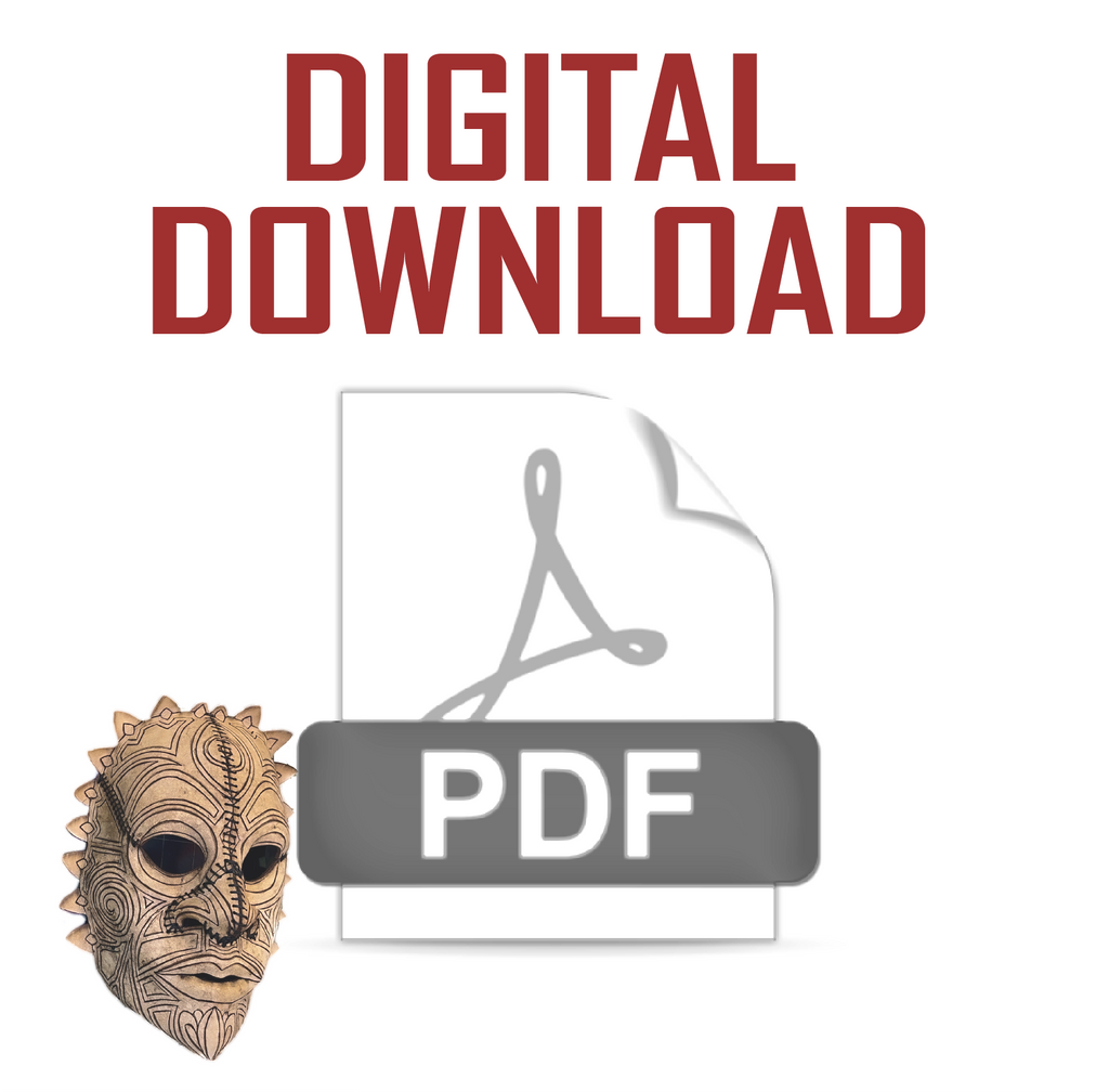 Leather Tribal Mask Printable Pattern Bundle — Intermediate + Advanced by Rockwell Masks