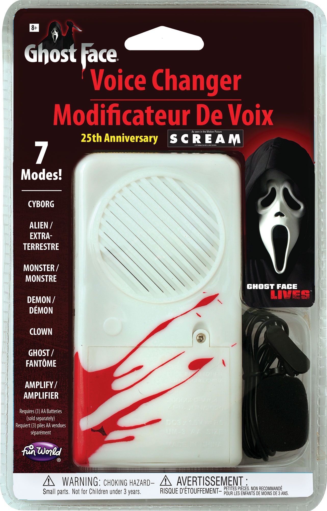 Ghost Face Scream Voice Changer Distorter 7 Different Distortions by HalloweenStore.com