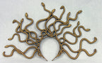 Gold Medusa Snake Headpiece Headband Costume Accessory by HalloweenStore.com