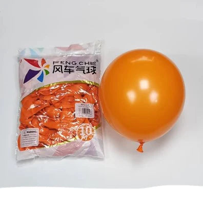 100pcs/bag 10 Inch Fengche Thickened Matte Color Round Latex Balloon for Birthday Wedding Balloons Decoration