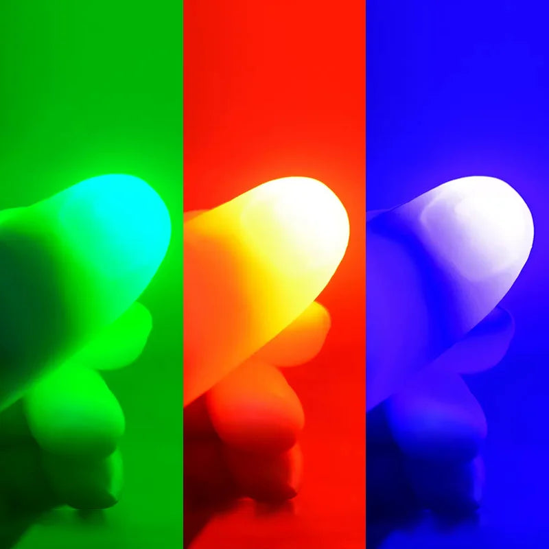 Light-Pair Set Charging Brilliant Magic Light  Magic Tricks Thumb Tips for Stage D'lite  Props Gimmicks Illusions Accessory