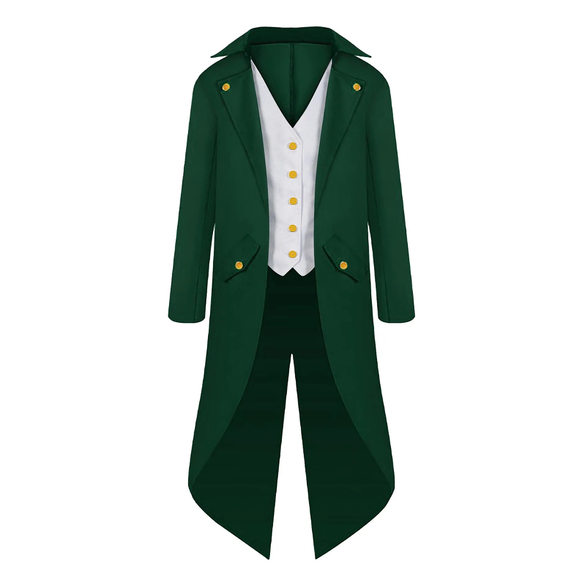 New Men's Dress Steam Tuxedo Suit Costume Magician Stage Show Conductor