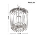 Multi size Silver Steel Appearing Bird Cage Dove Appearing Magic Tricks Illusion Gimmick Prop Accessory Made of Durable Metal