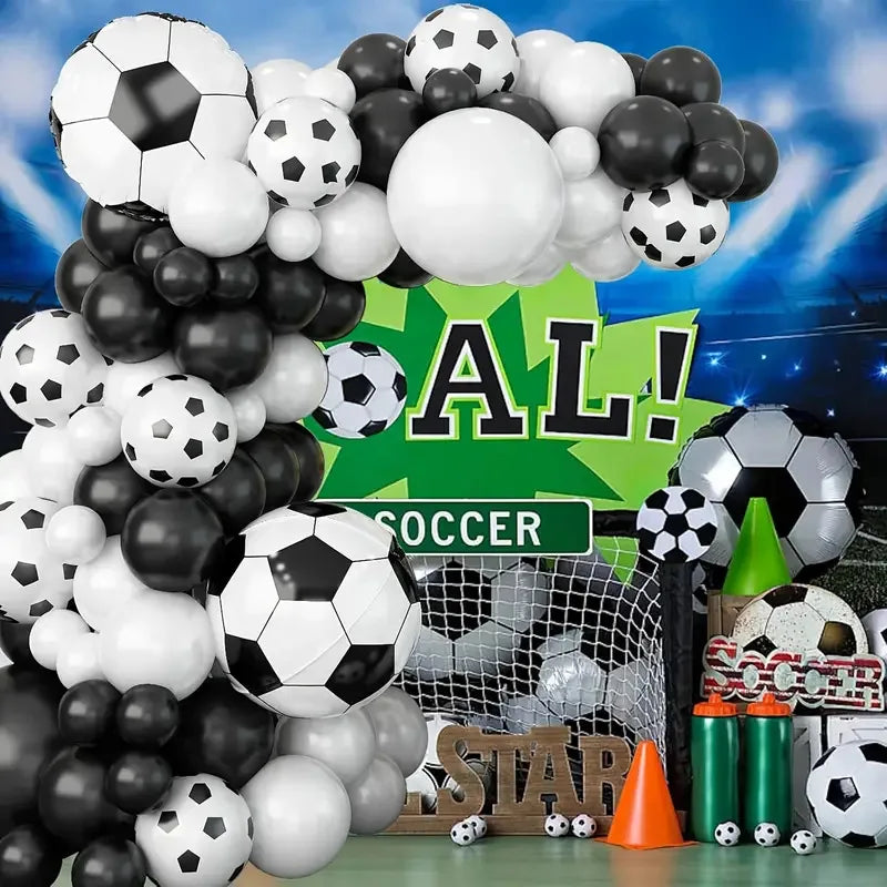 54-piece Football Balloon Arch Set: Aluminum Film Sports-Themed Balloons for Kids' Football Decorations