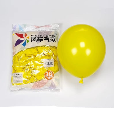 100pcs/bag 10 Inch Fengche Thickened Matte Color Round Latex Balloon for Birthday Wedding Balloons Decoration