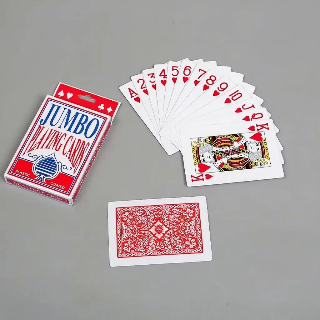 Super Large Creative Jumbo Poker Playing Cards Popular Funny Wedding Entertainment Game Accessory Casino Party Decorations - Big Tim's Magic Emporium