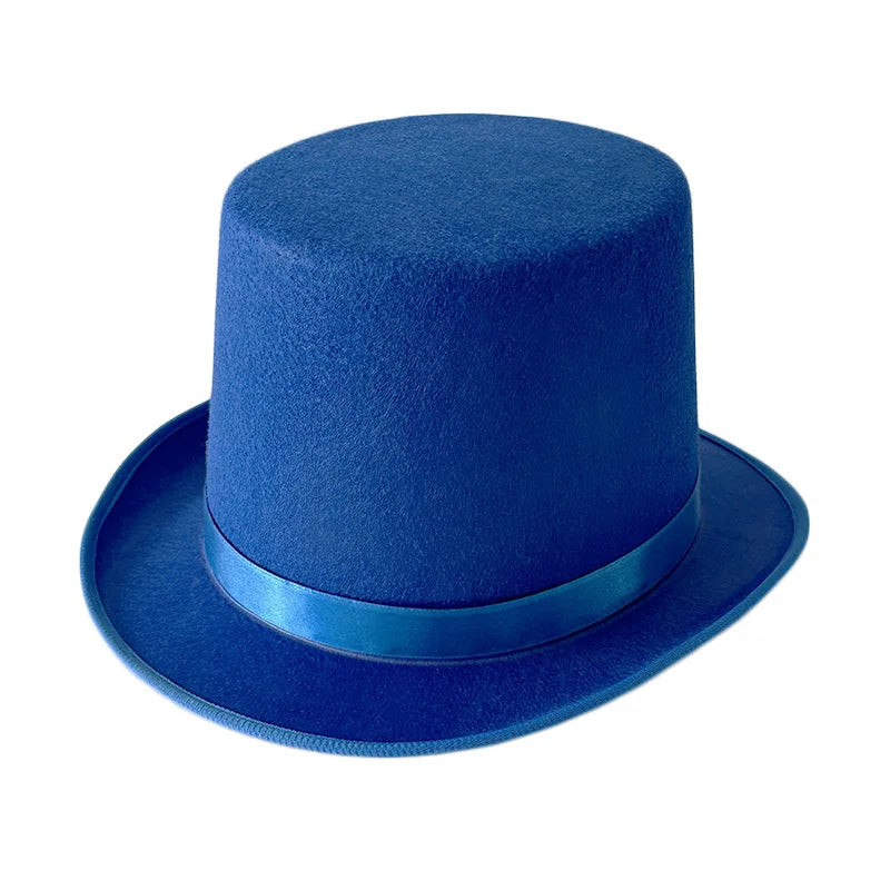Stylish Top Hat for Adults Magician & Gentleman Formal Costume for Halloween Party & Cosplay Elegant Festive Party Hat