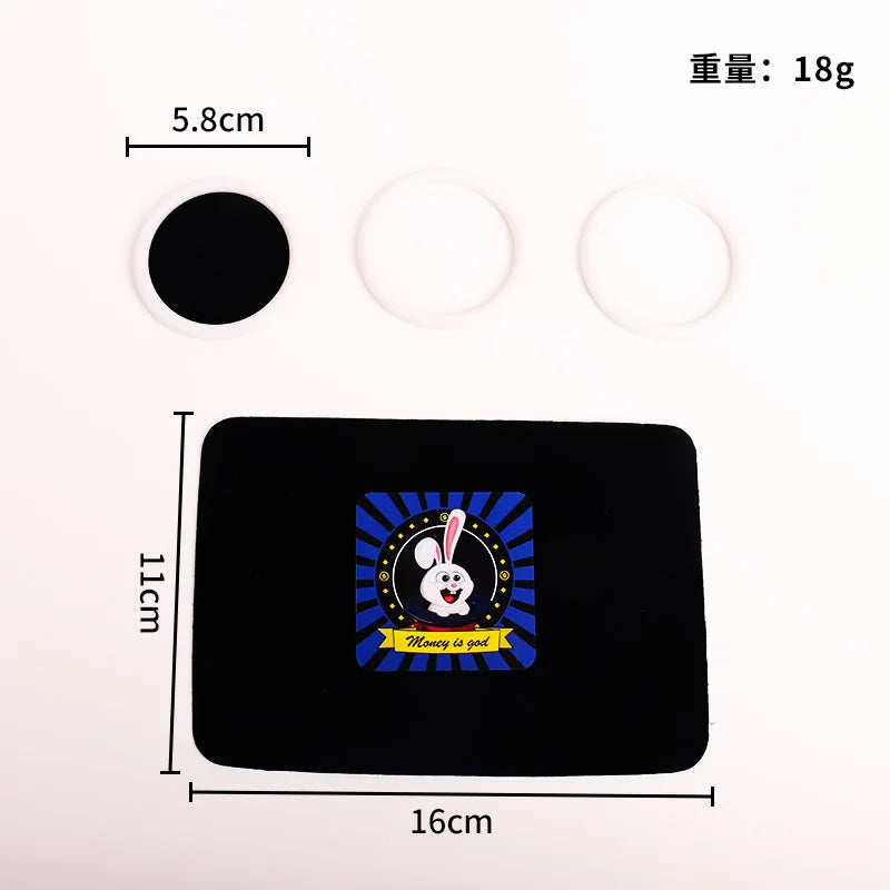 Swallow Coin Monster Double Ring Dun Money Children's Magic Toys Magic Props Coin Disappear Food Coin Elf