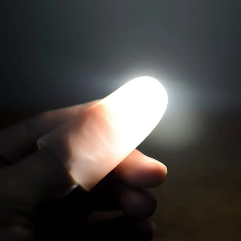 Light-Pair Set Charging Brilliant Magic Light  Magic Tricks Thumb Tips for Stage D'lite  Props Gimmicks Illusions Accessory