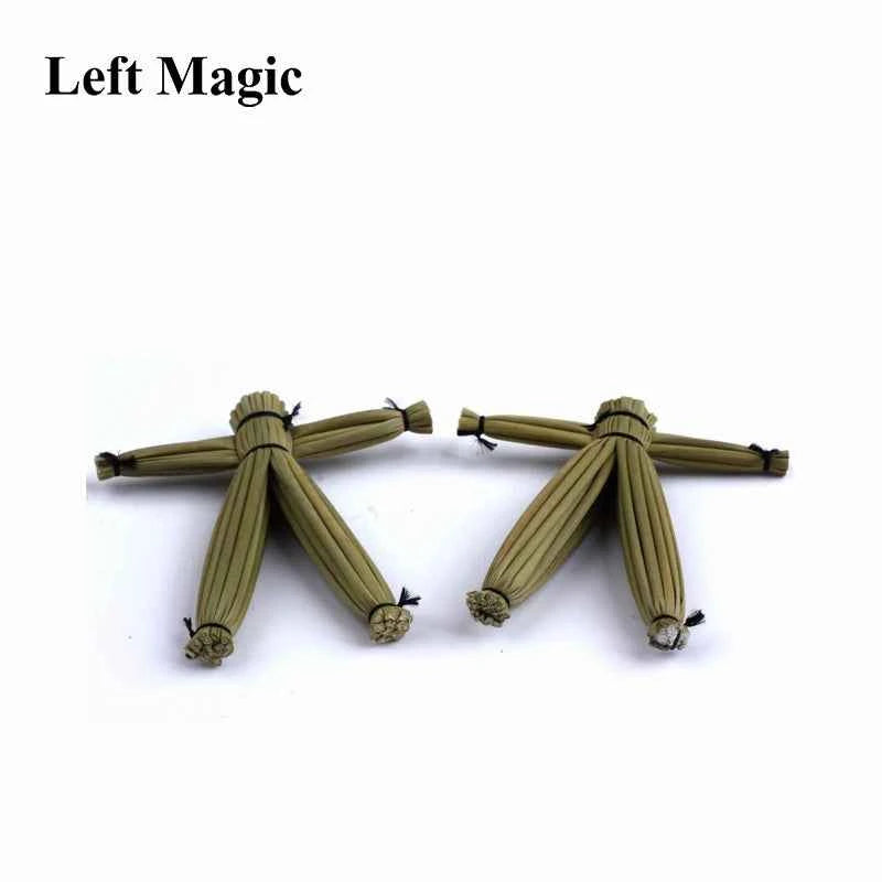 Straw Voodoo Doll Magic tricks Doll Props mentalism,close up magic stage Accessories comedy amazing toys April Fool's Day E3068
