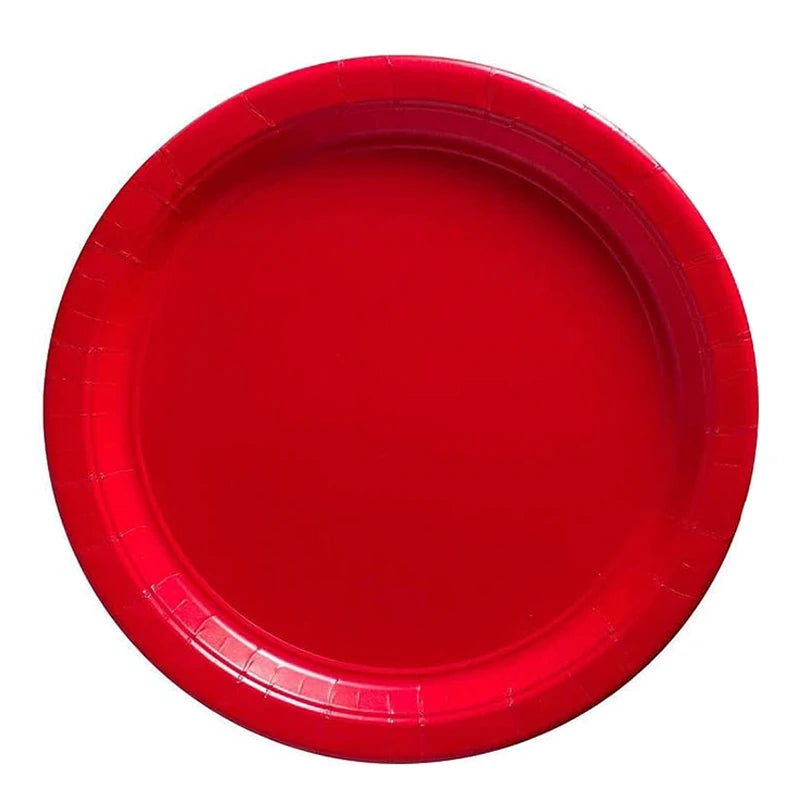 Wedding Party Red Color Party Disposable Party Tableware Cups Plates For Anniversaire Birthday Party Decorations Adult Supplies - Big Tim's Magic Emporium