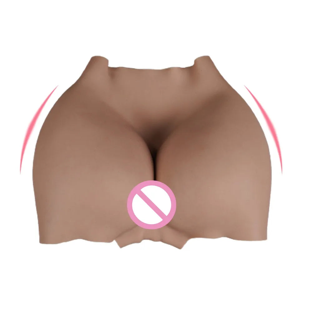 Male to Woman Cosplay Crossdresser Trans Super Soft Silicone Vagina Pants Catheter/Vaginal Tube Plump Hip Lift False Pussy Ass