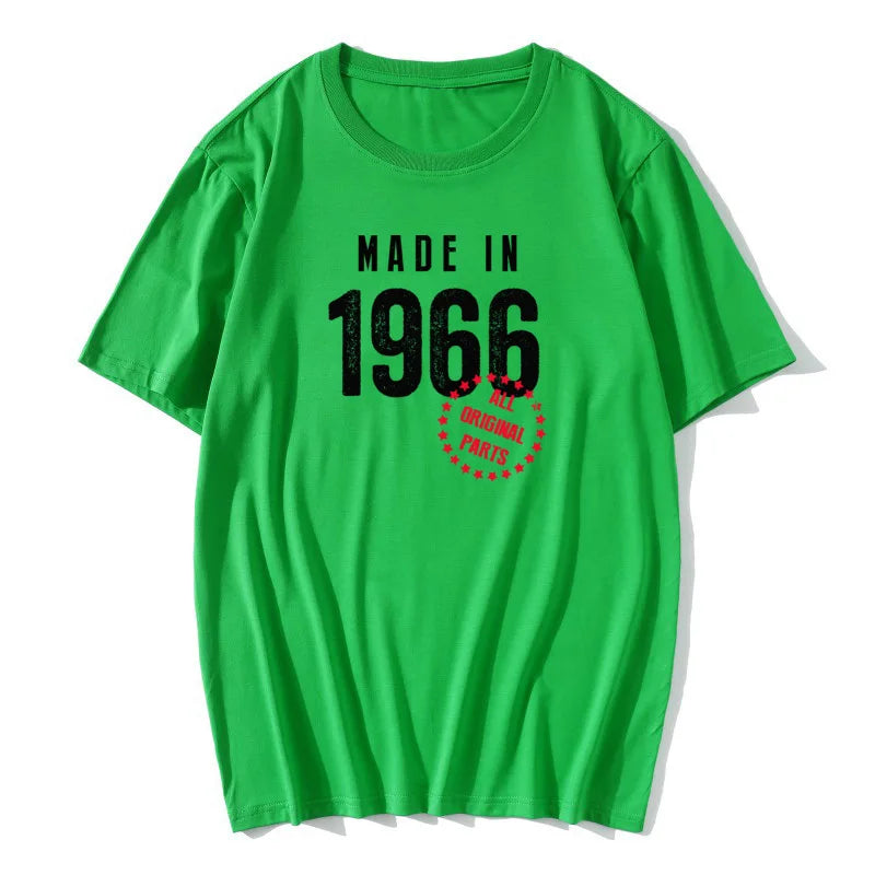 Funny T shirt Husband Birthday Gift 100% Cotton Retro TShirts 1965 1966 1967 1968 1969 Vintage Print Man Round Neck Clothes - Big Tim's Magic Emporium