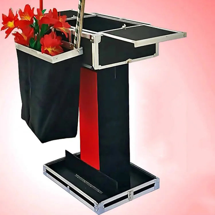 Carrying Case & Fold-up Table Base Folding Table Magic Tricks Professional Magician Table Stage Illusions Gimmick Accessories