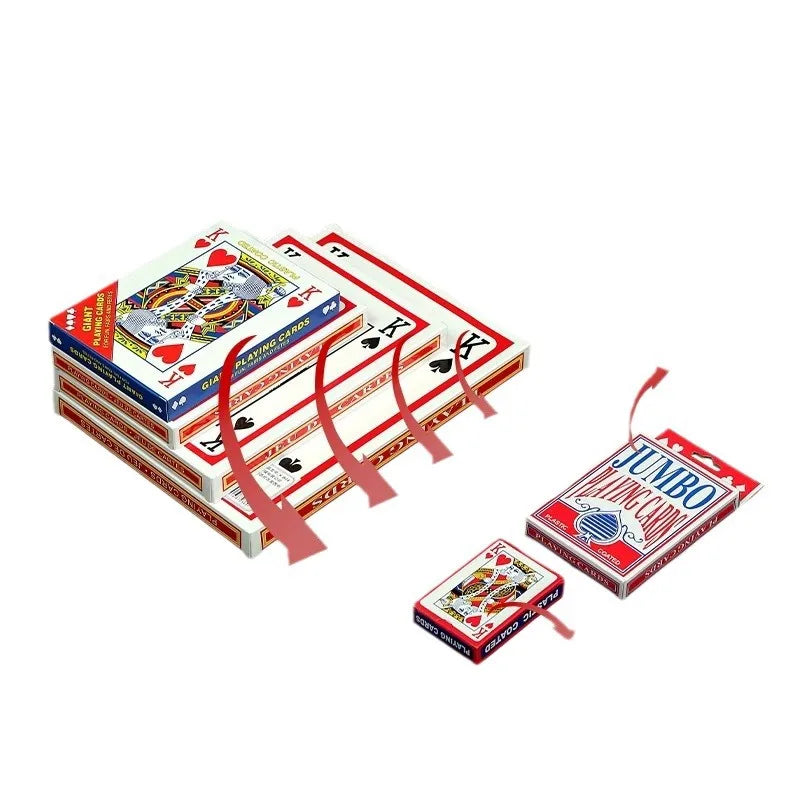 Super Large Creative Jumbo Poker Playing Cards Popular Funny Wedding Entertainment Game Accessory Casino Party Decorations - Big Tim's Magic Emporium