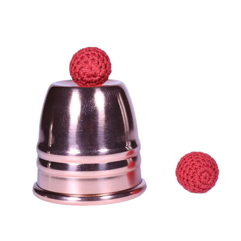 BrilliantMagic Copper Chop Cup Close-Up Magic Tricks for Magicians with Tutorial and Stage Gimmick Unisex Ages 14+
