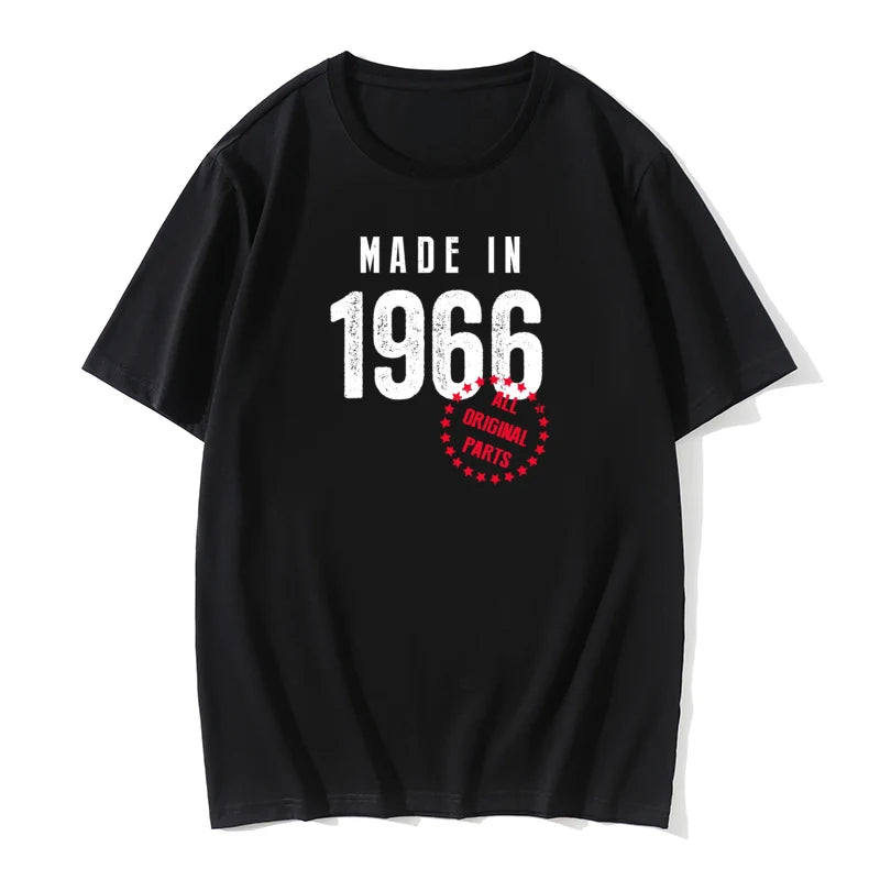 Funny T shirt Husband Birthday Gift 100% Cotton Retro TShirts 1965 1966 1967 1968 1969 Vintage Print Man Round Neck Clothes - Big Tim's Magic Emporium