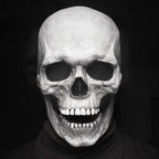 Full-Head Skull Mask with Movable Jaw