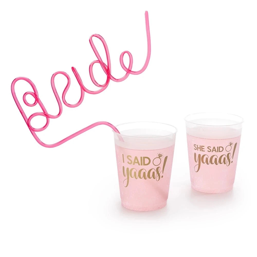 Hen Party Straws Bachelorette Party Favors Bride Straw for Bachelorette Party Decorations Hen Party Supplies - Big Tim's Magic Emporium