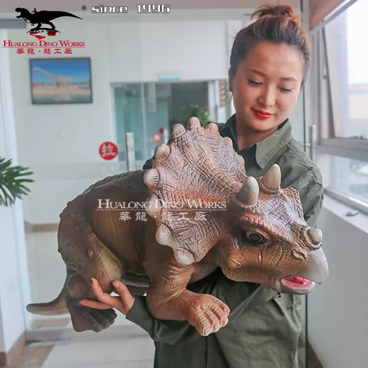 Realistic Handmade  Baby Dinosaur Robot Puppet Model