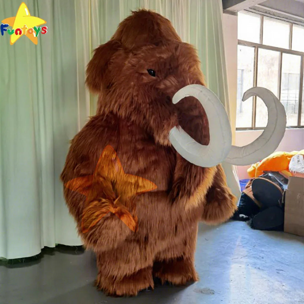 Funtoys Adult Cartoon Inflatable Elephant Mascot Costume Halloween Traje for Cosplay