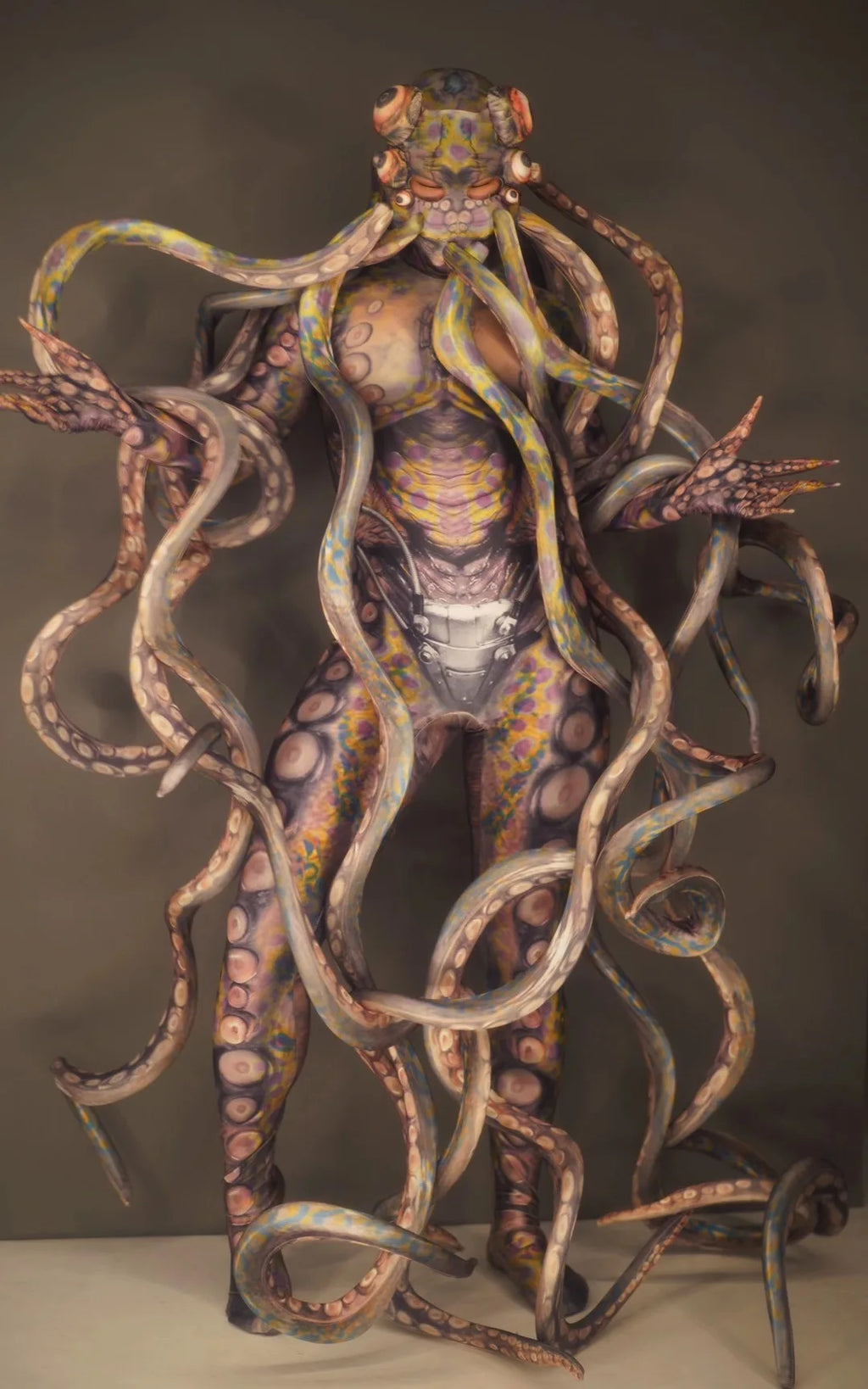 Halloween Cosplay party Show Thriller Alien Octopus Animal print Jumpsuit women man GOGO bar nightclub Stage Performance Costume - Big Tim's Magic Emporium