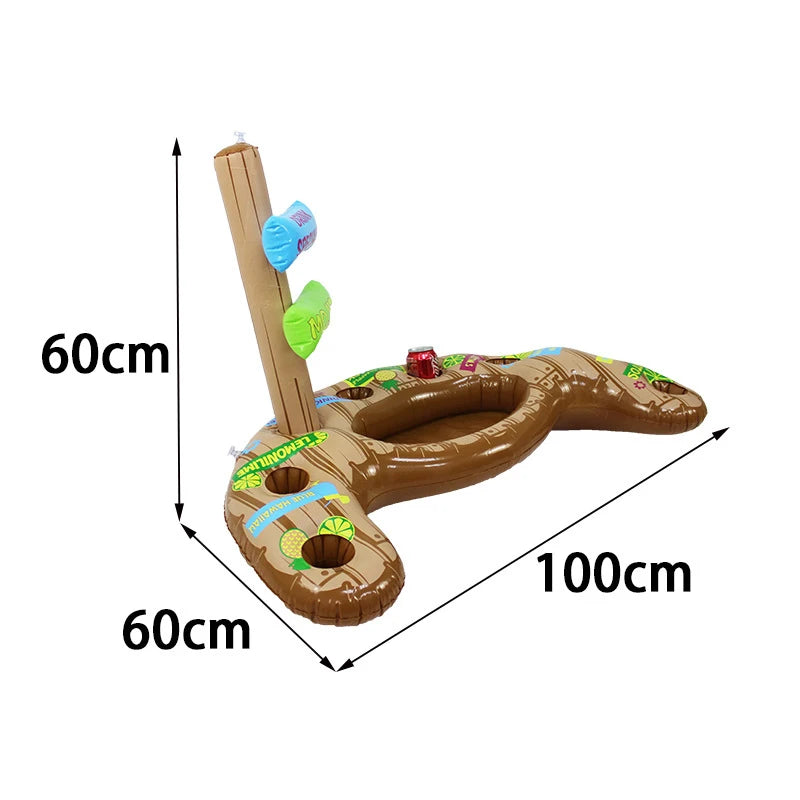 Party Inflatable Salad Bar Buffet Pool Inflatable Ice Bucket Outdoor Swimming Pool Drink Float Holder Food Supplies Toy Stand