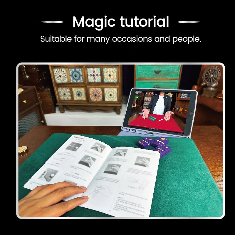 Magic Class Instant Vanish Card Box Party Show Tricks for  Beginners Magic Gift on Festivals