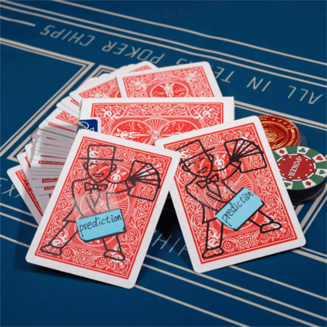 52 Predictions by J.C Magic Tricks Magician Close up Street Illusions Gimmicks Mentalism Props the Chosen Card Prediction Magia