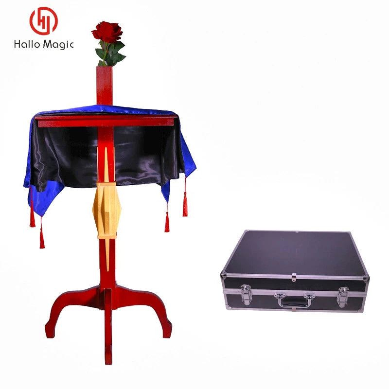 Light Floating Table (Wooden Vase & Plastic Candlestick) Magic Tricks Magician Stage Illusions Gimmick Props Levitation Magia