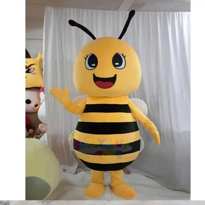 Wholesale Party Favors Fuzzy  Bee Costume Mascot  Custom Soft Plush Cute Bee Costume Cosplay