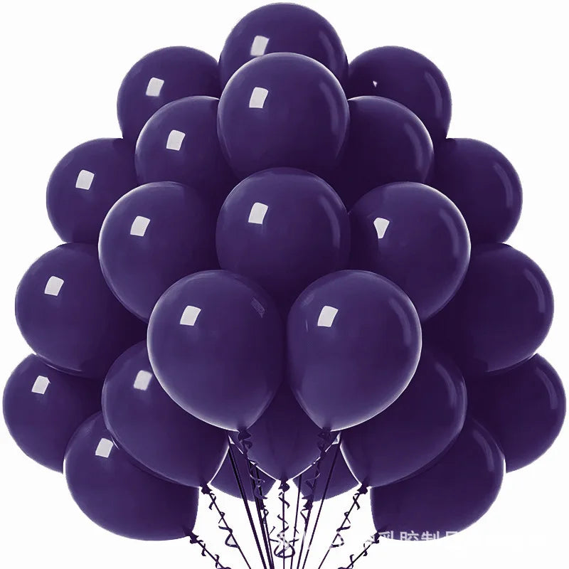 20pcs Pearl Latex Balloon Blue Helium Ball for Wedding Adult Birthday Party Baby Shower Graduation Chinese New Year Decoration