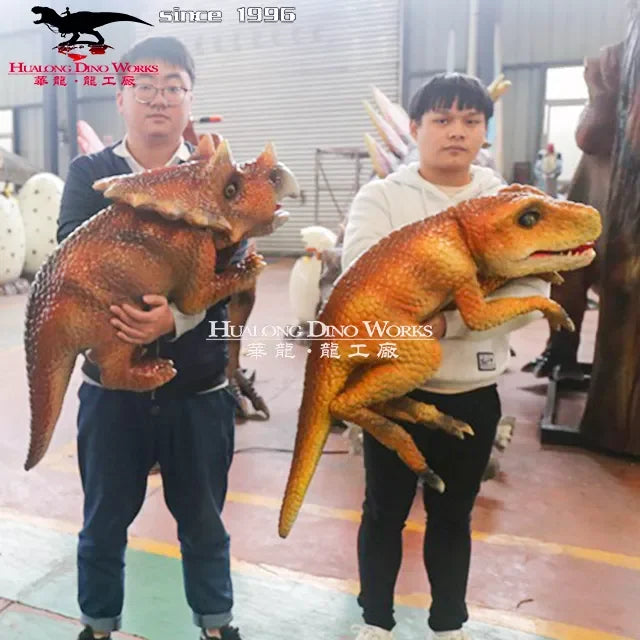 Realistic Handmade  Baby Dinosaur Robot Puppet Model