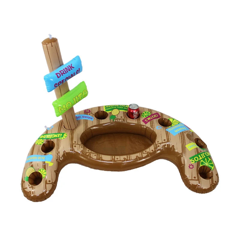 Party Inflatable Salad Bar Buffet Pool Inflatable Ice Bucket Outdoor Swimming Pool Drink Float Holder Food Supplies Toy Stand