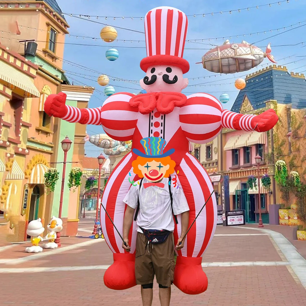 Outdoor Super Circus Clown air Blow up Inflatable Clown Puppet Inflatable Puppets for Parade